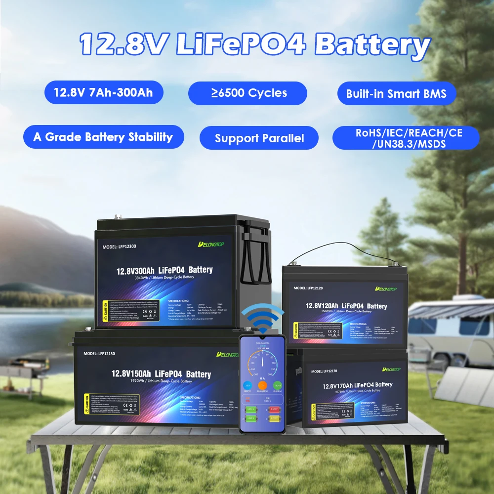 lithium ion batteries 12V 100ah 200ah 300ah AKKU Lifepo4 Lithium ion Battery Deep Cycle for Solar Systems 12 Volt Batteries