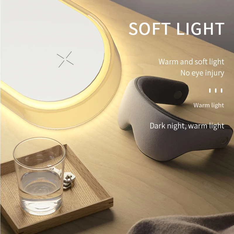 Birthday gifts Touch switch 3d hologram fan Wireless Mobile charge 3d hologram fan with night light Portable 3d fan hologram