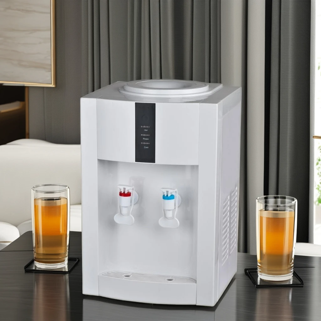 POU pipline Electric Desktop cold hot Water Dispenser Drinking Water Cooler dispenser  compressor cooling water filter