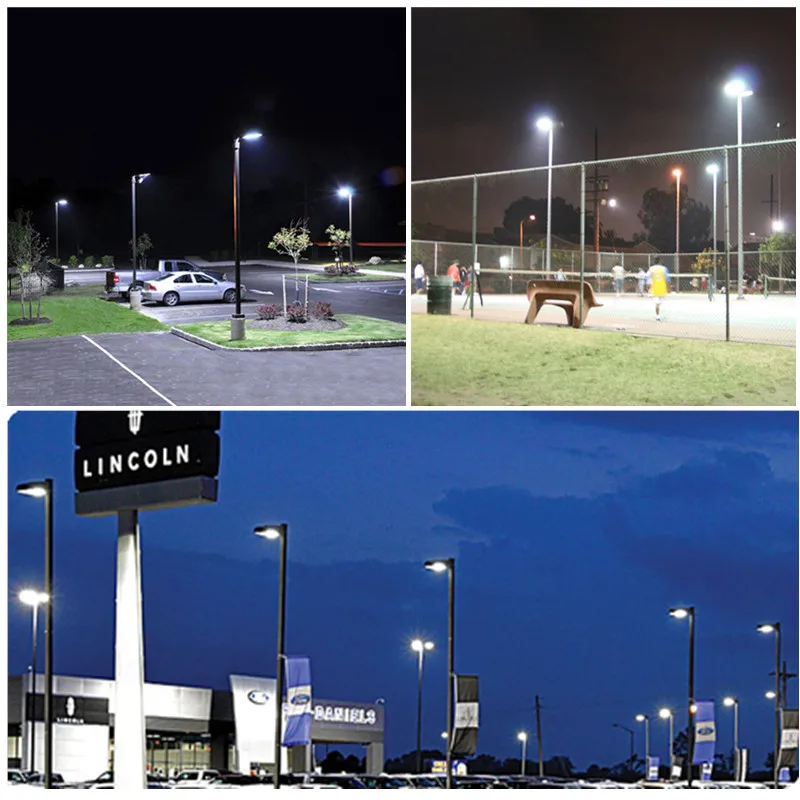 1-10V Dimmable 140Lm/W ETL DLC 300w 42000lm 5000K LED Shoebox Parking Lot Area Light Fixture For Car Parking