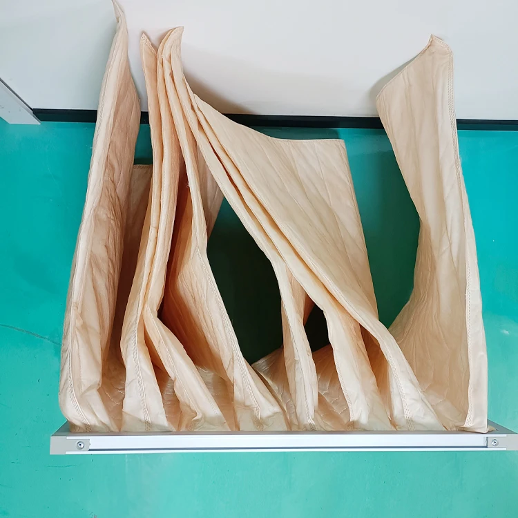 F5 Polyester Medium Efficiency Pocket Filter industrial bag Air Filter for Air Ventilation System