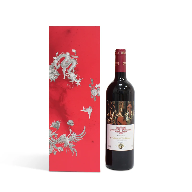 Custom Cardboard Gift Box Luxury Whiskey Wine Brandy Alcohol Packaging Designed Magnetic Flap Wine Cardboard Gift Box