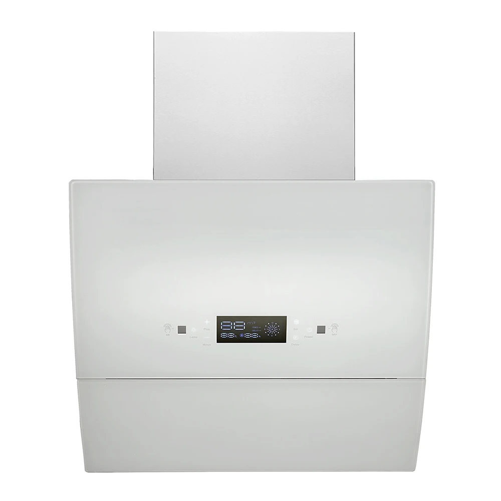 900MM Painted Black Automatic Open Two Motors Kitchen Chimney Auto Clean Extractor Hood Exhaust Hood