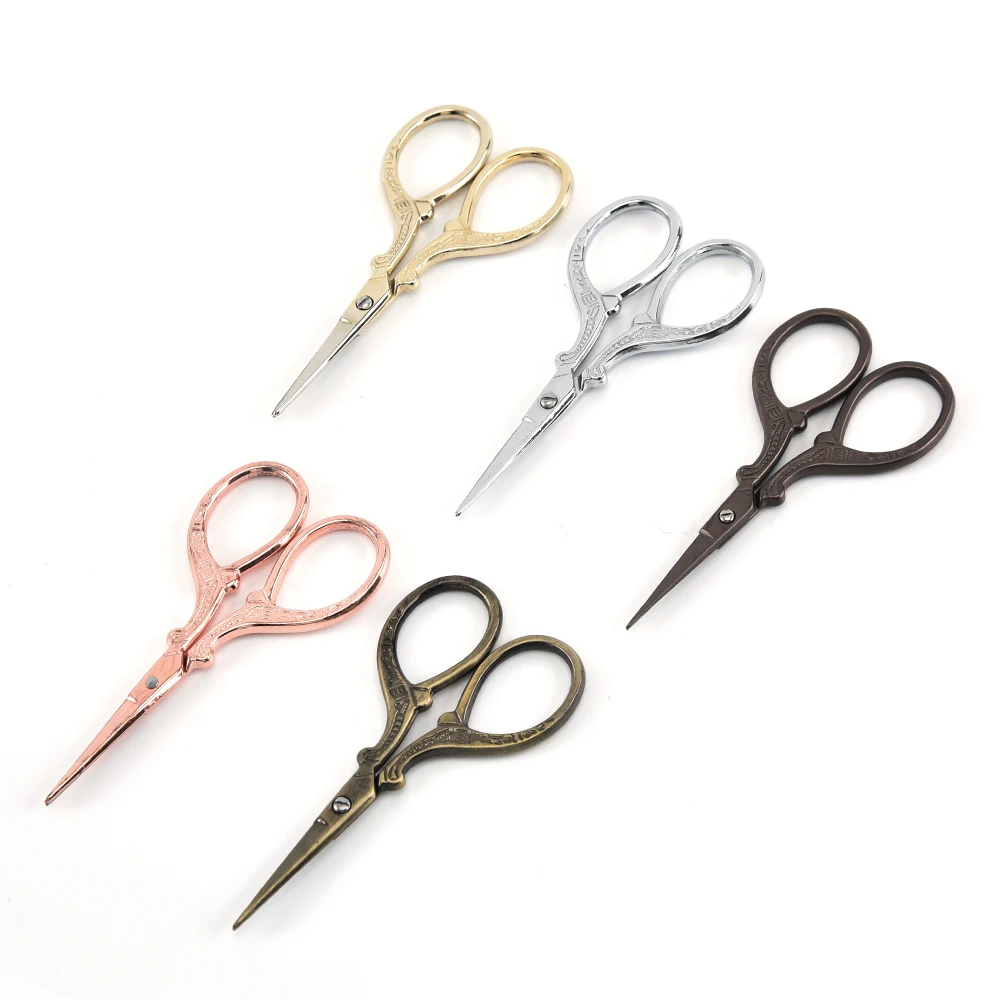 Stainless Steel Scissors Retro Crane Shape Stork Embroidery Sewing Tools Measures Craft Shears CrossStitch Scissors