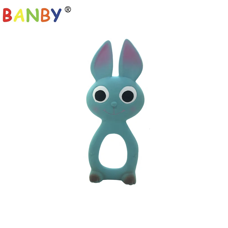 Hevea Rubber baby teethers teething products Duck bpa Free in High Quality