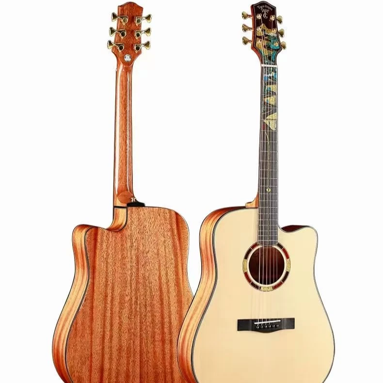 
Tiger-Rogen Guitar Soild Sitka Spruce top acoustic guitar 