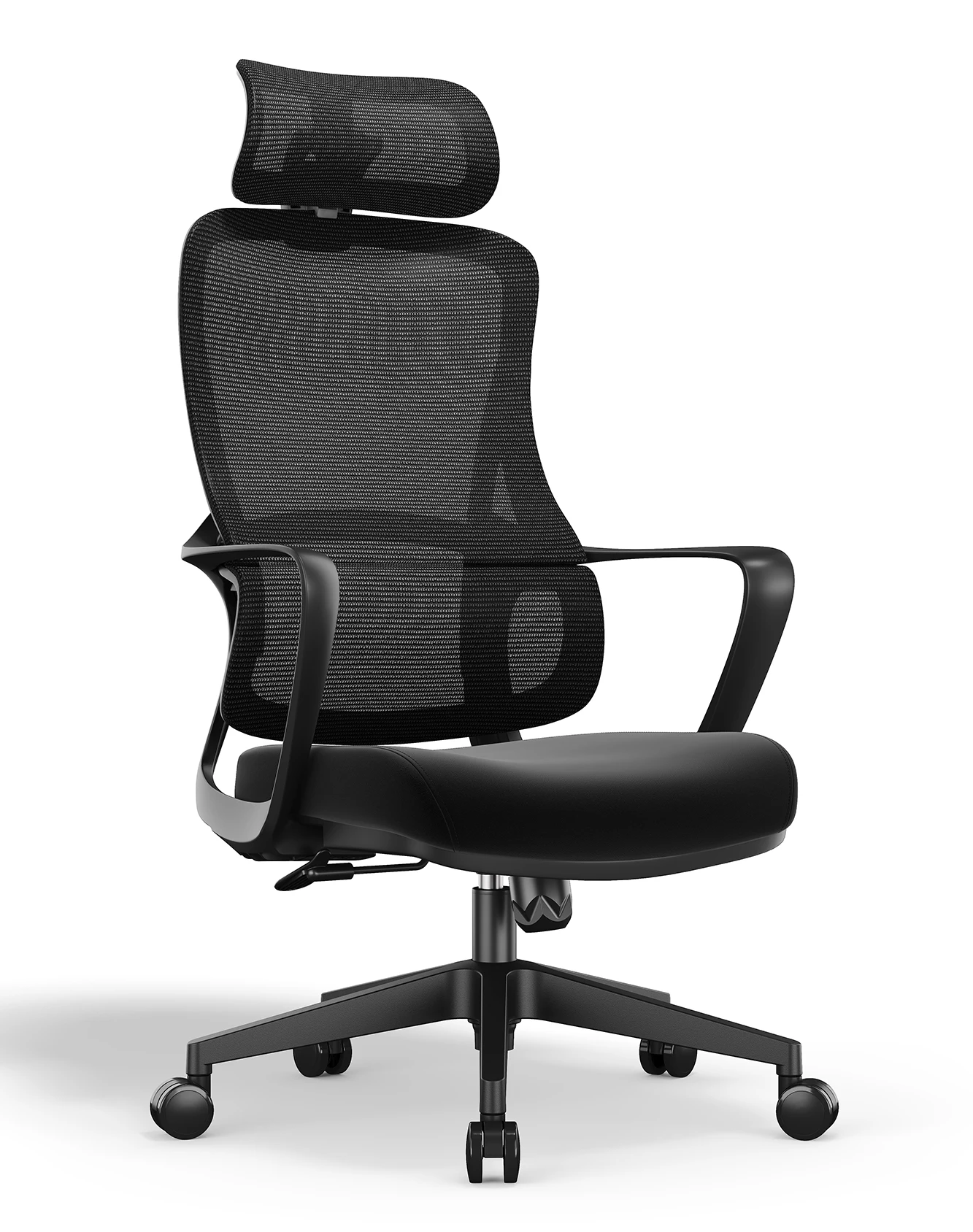 Modern cheapest newest mesh office chair with massage swivel high medium back leg rest footrest revolving headrest armrest