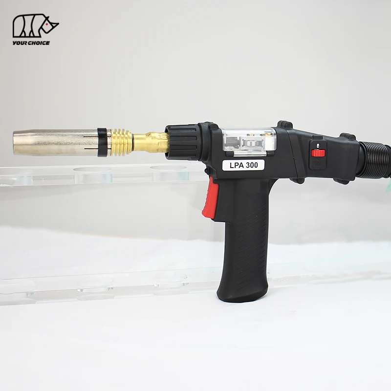 INWELT 2024  CE Gas Cooled 300Amp Push Pull Gun Aluminum Wire Push Pull MIG Torch with Euro Connector