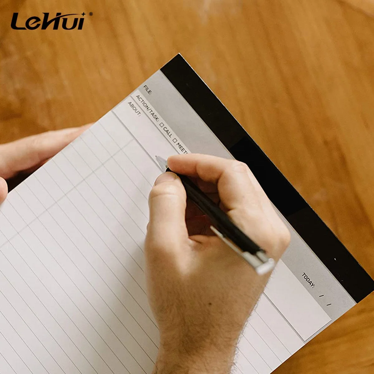 Office Stationery 8.5X11.75' White Quality Paper List Writing And Organizational Rule Legal Pad With Summary Actionable Fields