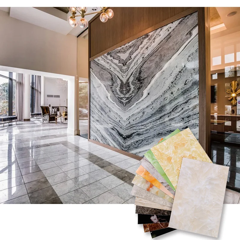 indoor Living room TV wall pvc ceiling pan decor sheet marble sheet bamboo charcoal wood veneer uv panels 3d pvc wall panel