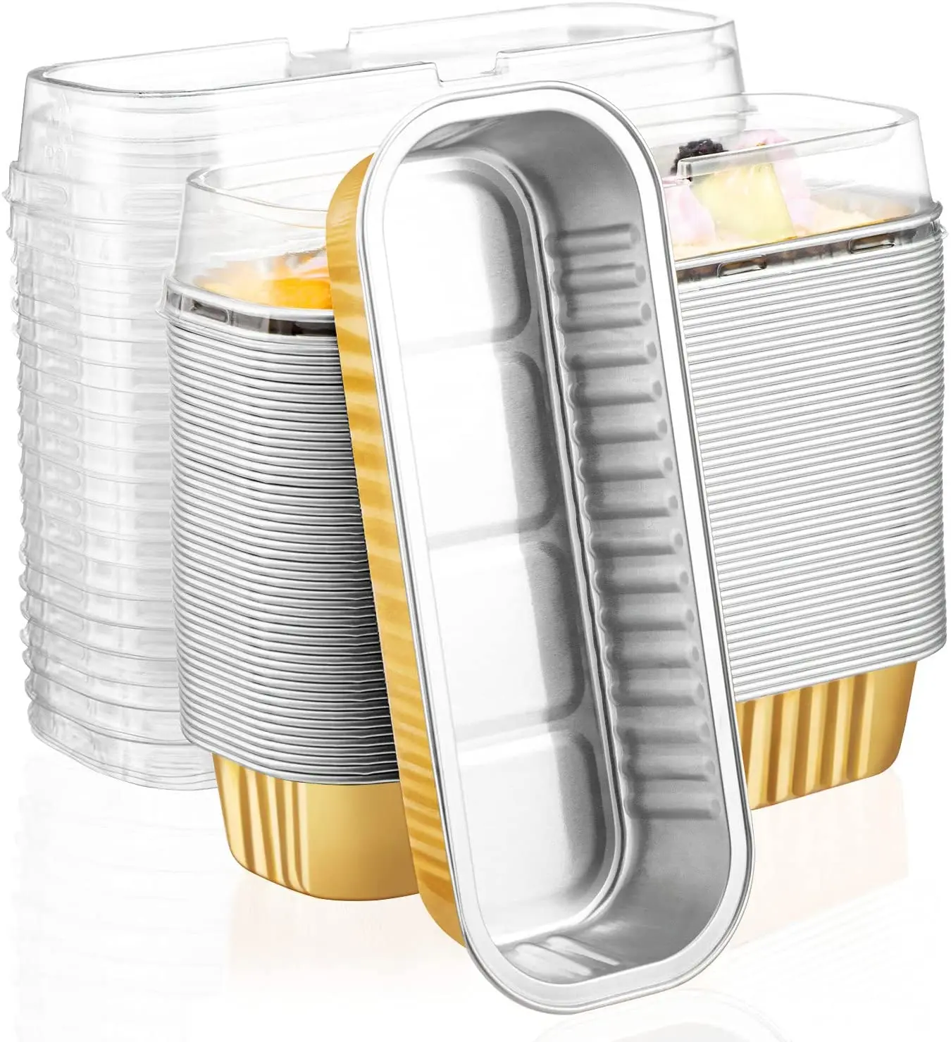 Factory supply Aluminum Foil Lid for Cup Container/Aluminum Foil container with Lid For Food Packaging