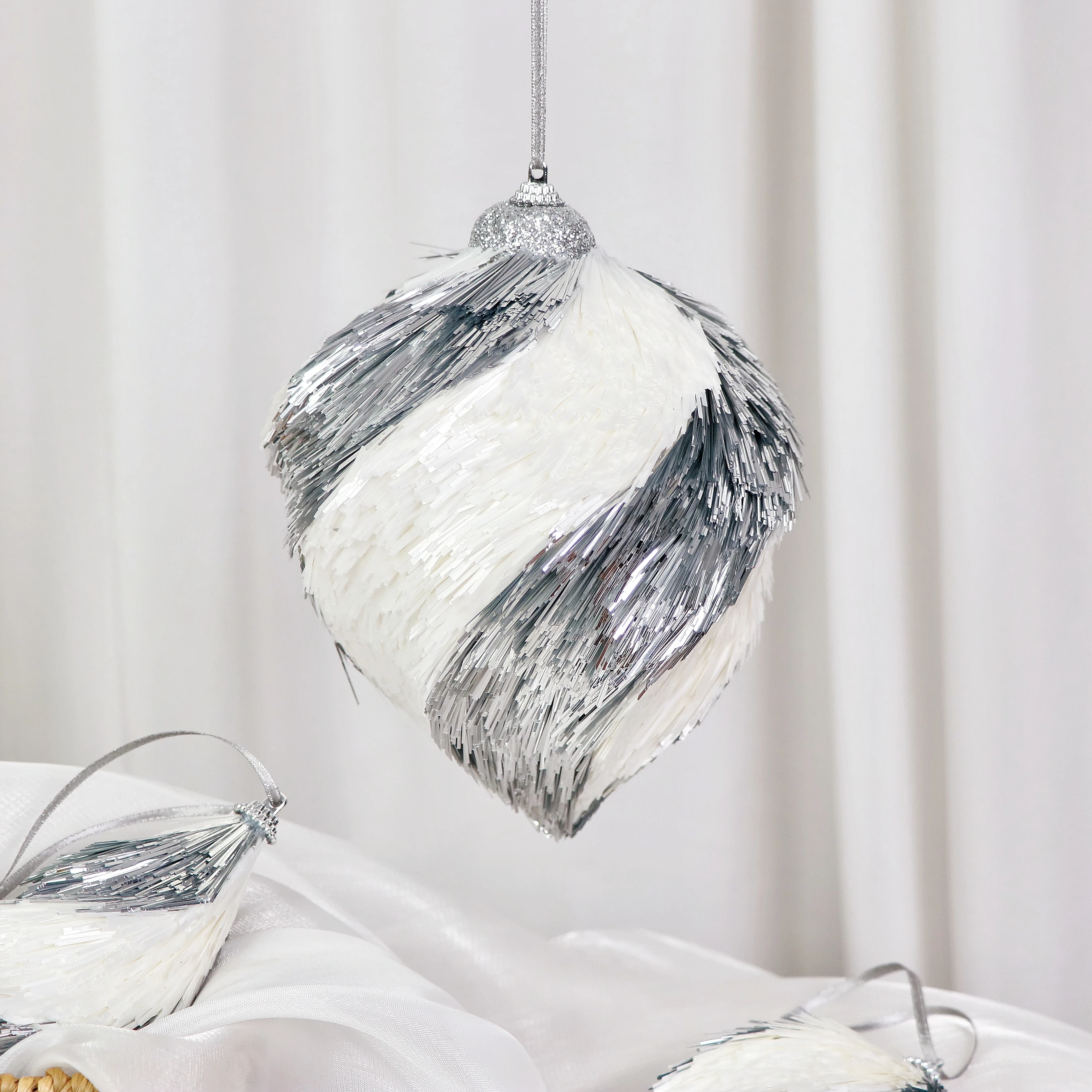 A brand new eco-friendly PET Christmas ornament for decorating trees, houses, or other places