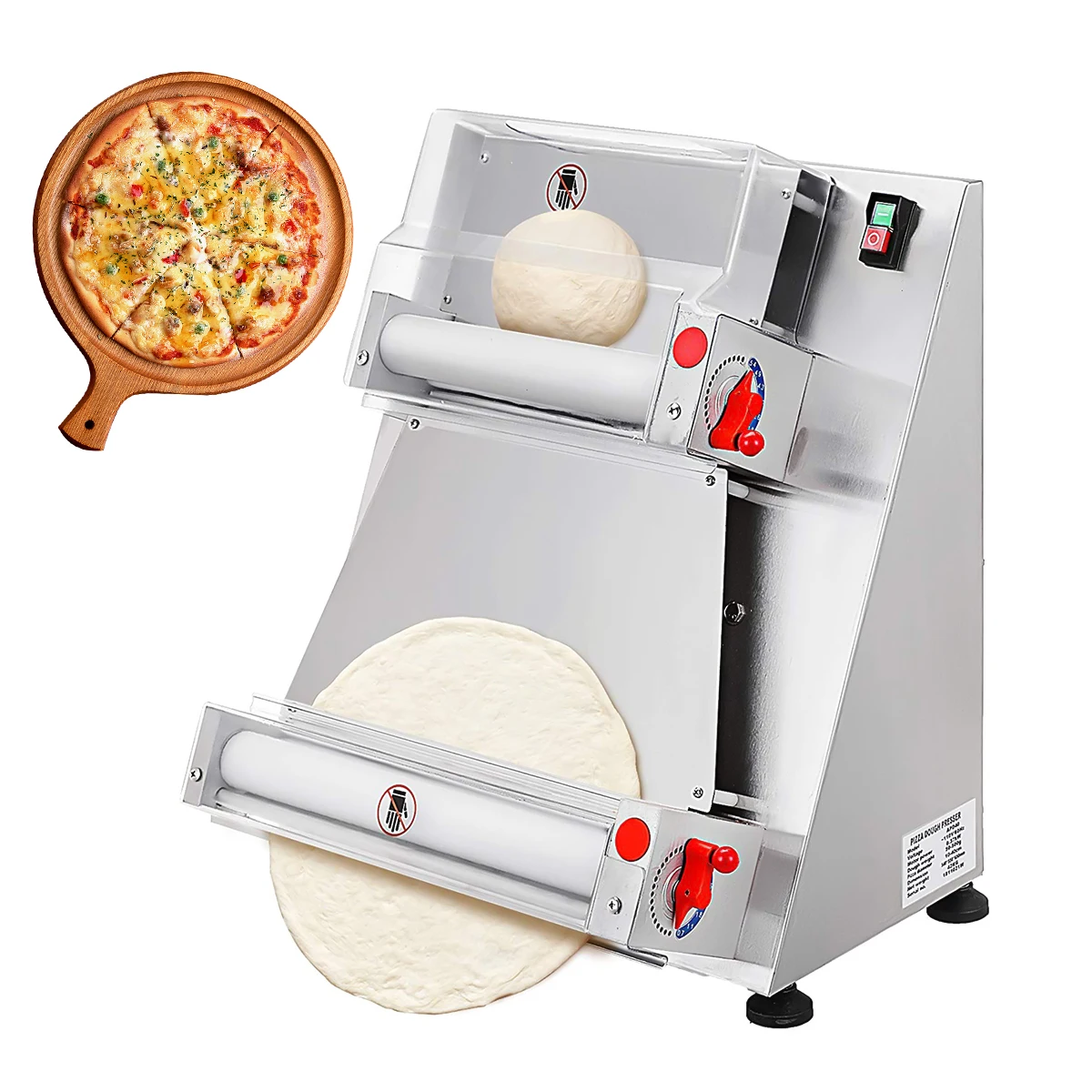 Factory sales directly hot 30 cm disk Stainless steel pizza press machine commercial pizza dough press machine