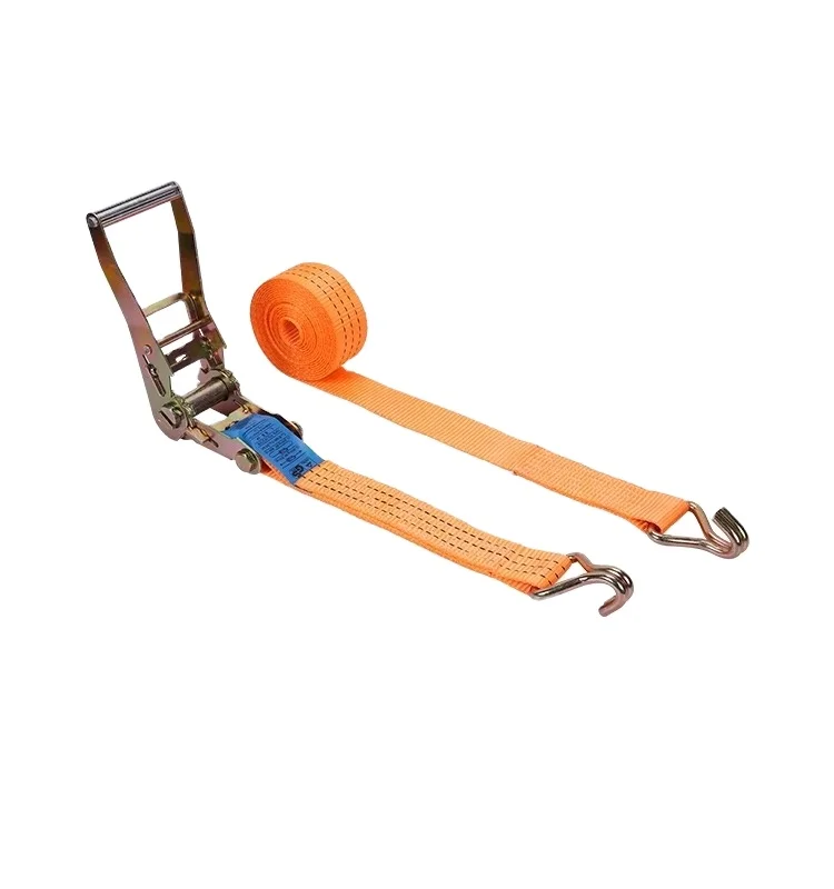 USA Market Wholesale 2' 50 MM 5 Ton 5000 KG ratchet lashing strap with hook