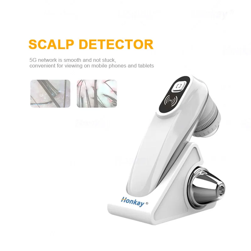 200 Times Magnification Uv Light Detection Smart Wifi Scalp Skin Detector / Hair Folicle Head Analyzer Wireless Scalp Scanner