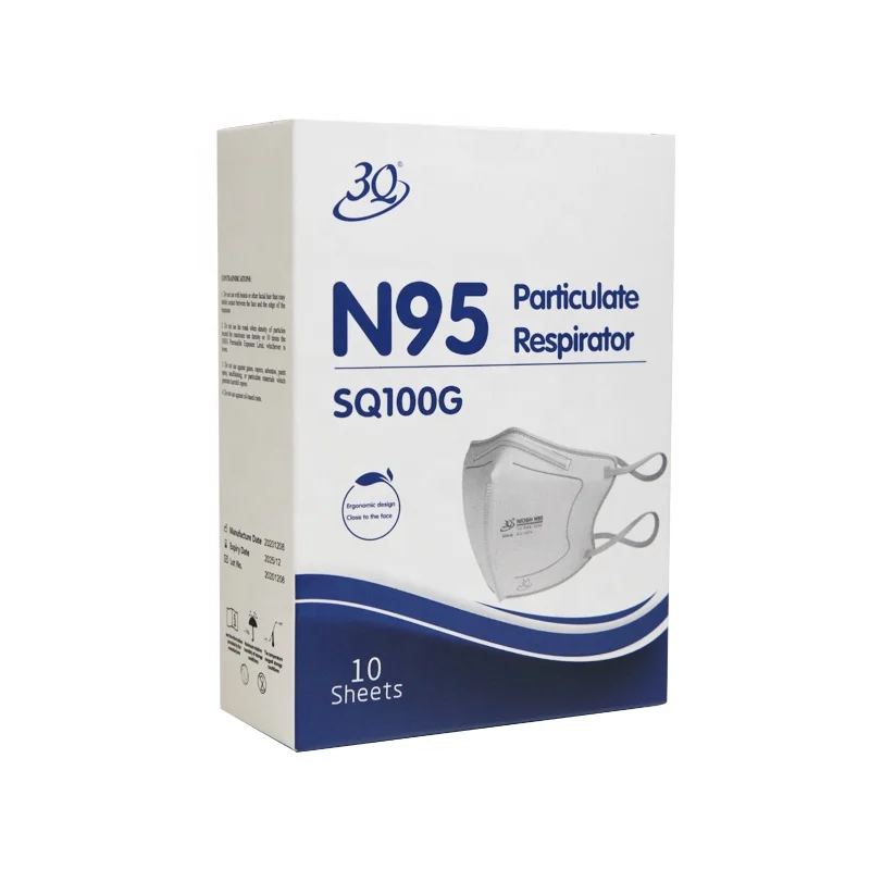 3Q N95 Particle Respirator PPE Industrial Protection PM2.5 Folded Disposable N95 Mask