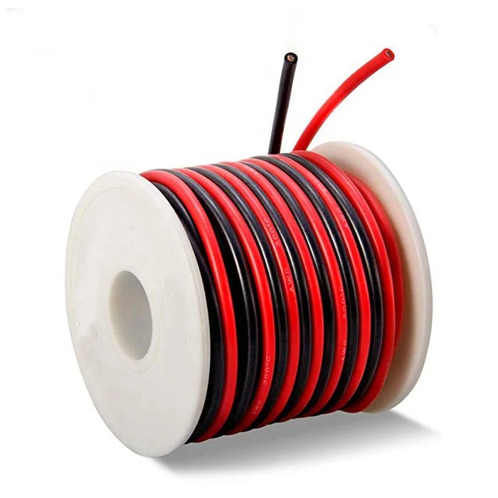 Лидер продаж гибкие силиконовые провода 10awg пряди 1050/0 08TS с катушкой длина 10 футов (3 метра) красный и