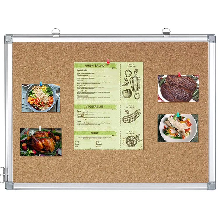 
Small Wall Hanging Message Memo Picture Board Decoration Cork Board For Home Office School With 24 Push Pins 