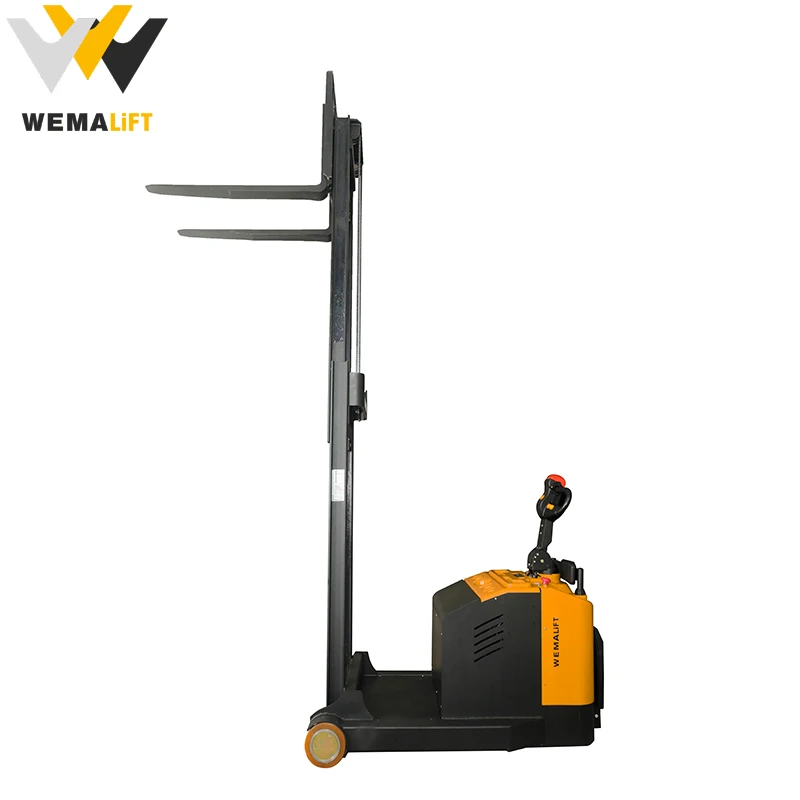 Paper roll handler electric pallet truck with high lift hydraulic forklift clamp