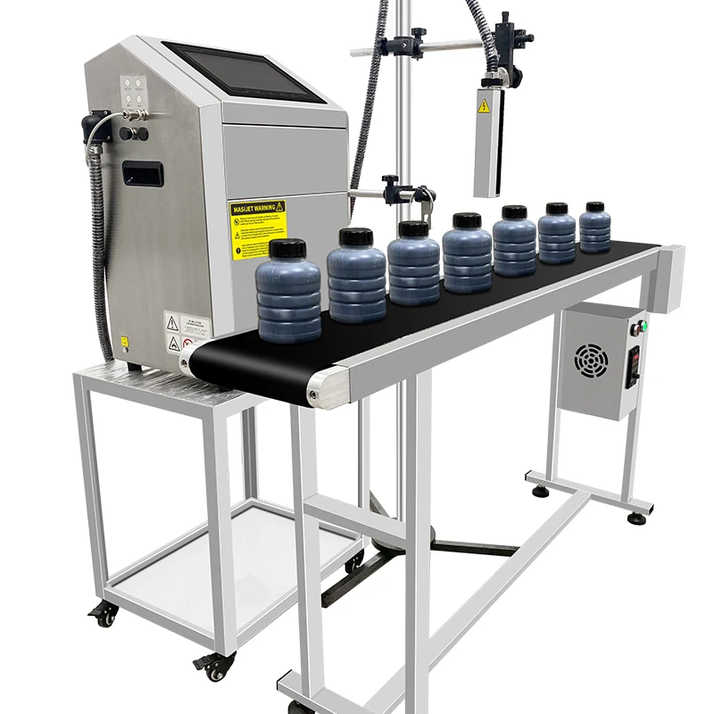 Fully Automatic Small Font Dot Matrix Printer Ink Inkjet Multi-language Serial Number Wire Coding Printing Shops White Provided