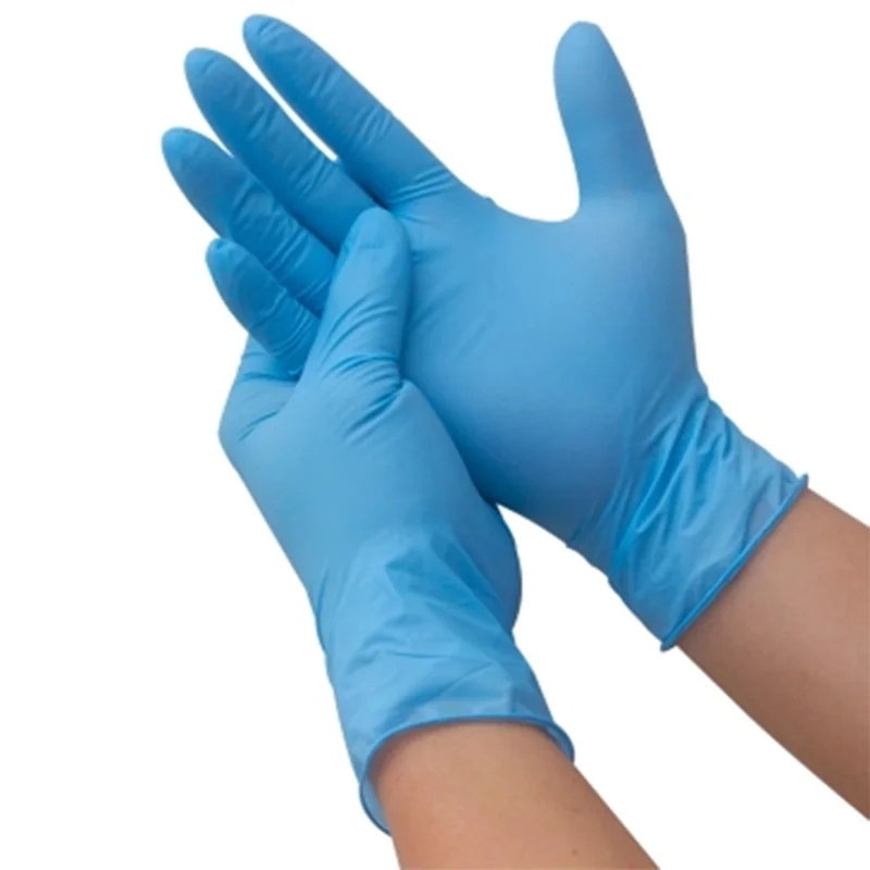 Strong 7 Mil Nitrile Glovees Used in Laboratory Nitrile Glovees Chemical Resistant Latex-free Nitrile Glovees 6 mil Wholesale