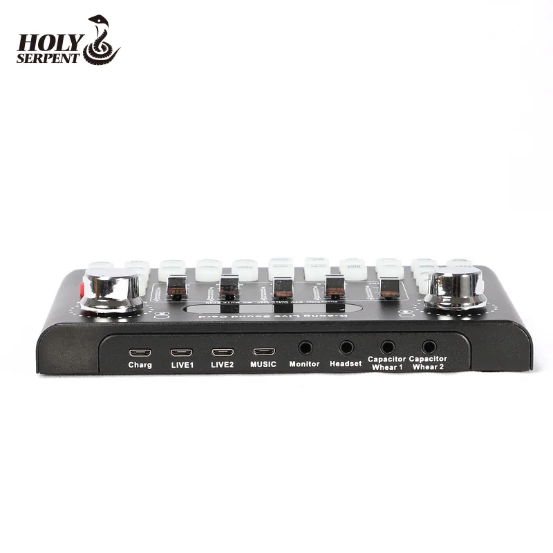  Studio Запись в реальном времени шоу Звуковая карта для мобильного телефона Android IOS прямая трансляция