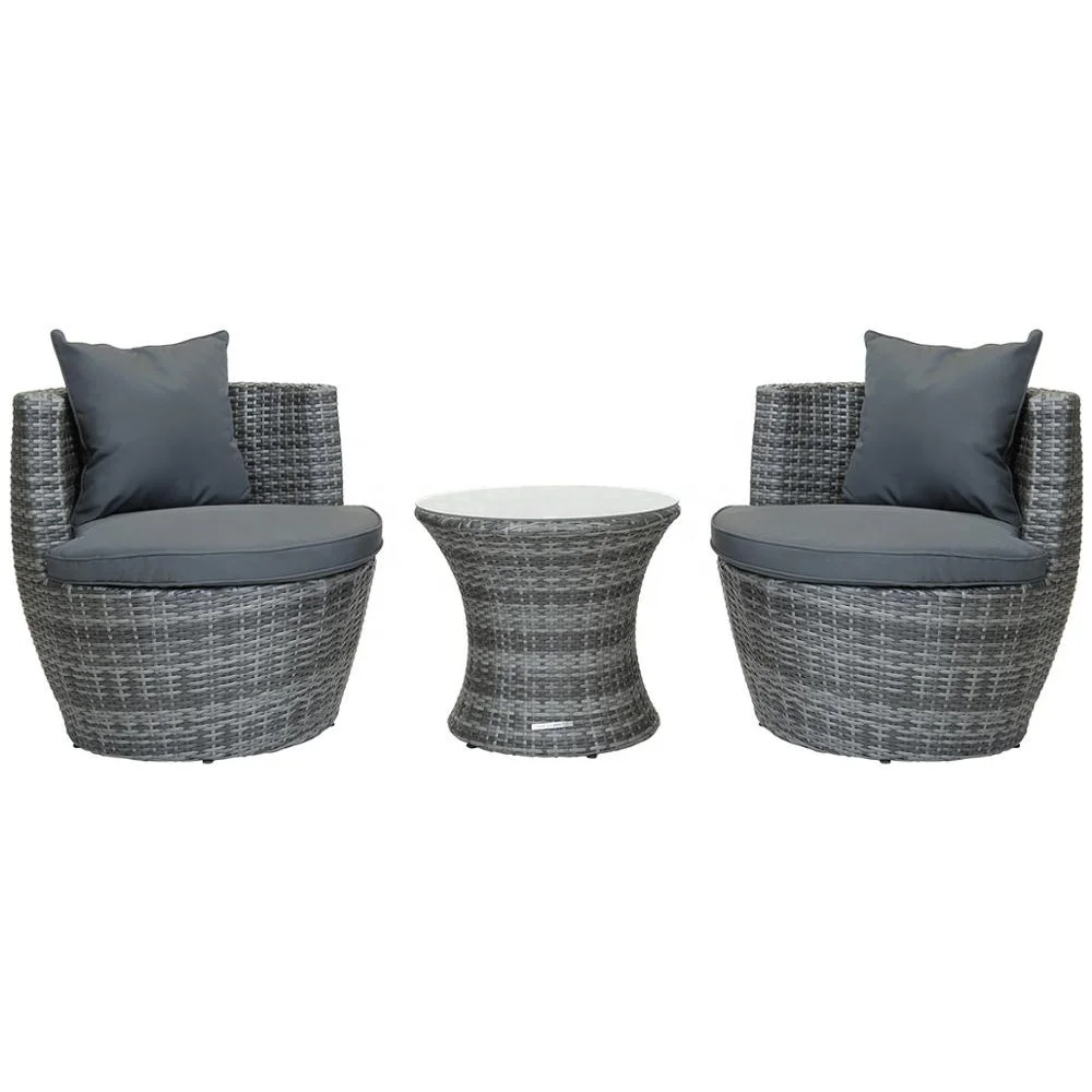 New Coastal Modern Santorini Outdoor Wicker Sectional Sofa Set Patio Furniture
