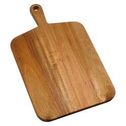 Acacia Wood Cutting Board Kitchen Pizza Cheese Vegetable Board with Handle 18 Inch Length Sustainable Chopping Blocks 300 Sets
