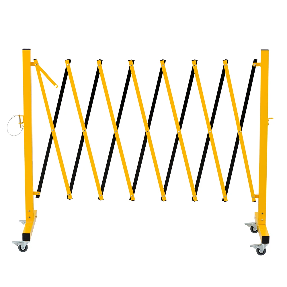 Adjustable Mobile Metal Expandable Security Barricade Crowd Control Road Safety Folding Accordion Gate Outdoor