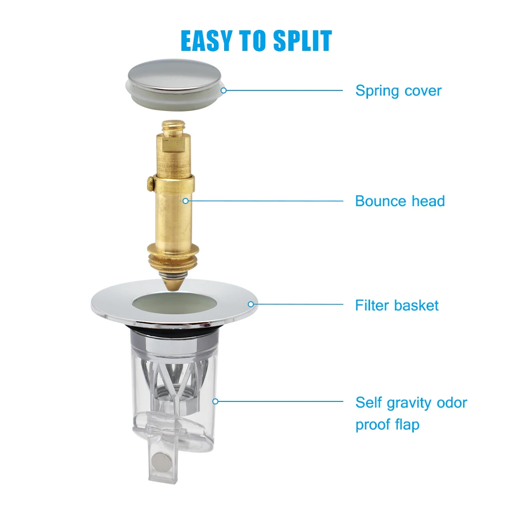 Pop-up core wash basin sink Drainage Strainer Bath Stopper Clog Sink Drain Pop Up Sink Stopper