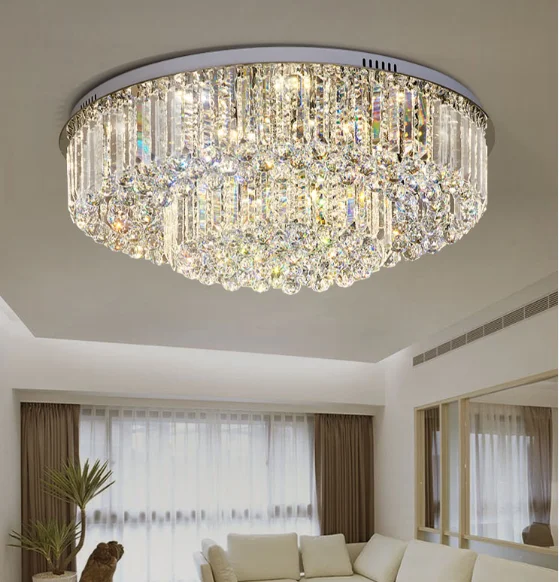 Luxury Gold Lamp High Quality Crystal Ceiling Chandelier Lighting Bedroom Big Modern Light