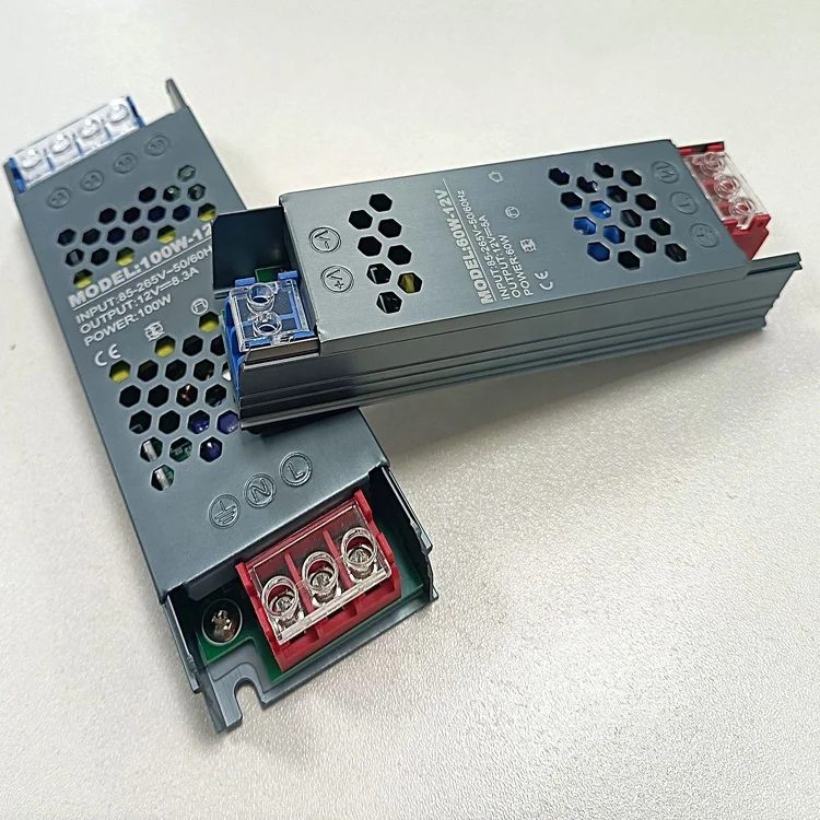 12v/24v Ultra Thin And Slim Led Power Supply 12v 50w 100w  200w 300w 350w Ip20 Led Driver Switching Power Supply