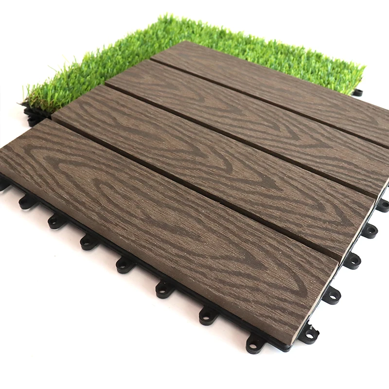 New Outdoor Waterproofing Technology Splicing Small Floors Indoor Anti corrosion Non Methanol WPC deck Tiles