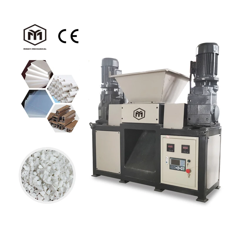 Double rotor manual home plastic grinders jumbo bag metal sponge shredder machine