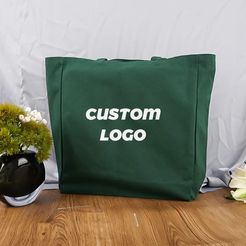 oversized women fabric floderble logo waxed canvas tote bag for women high quality