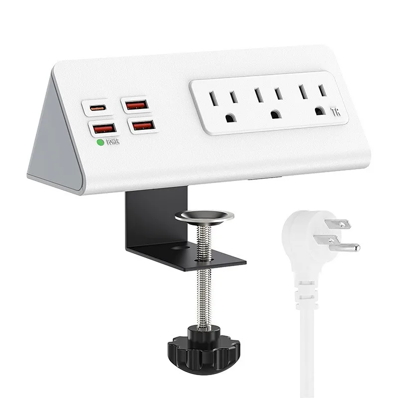 Настольная розетка с 4 USB-портами/настольный зажим для домашнего офиса