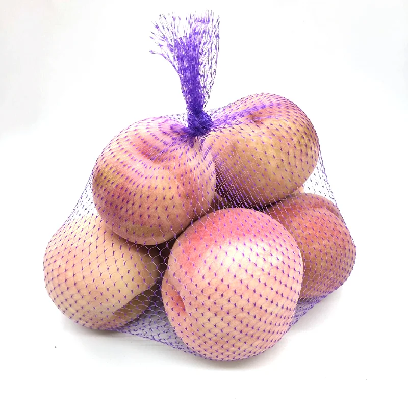 Factory Wholesale Small Mesh Onion Garlic Potato Vegetable Packaging Tubular Net Bags For Supermarket Use