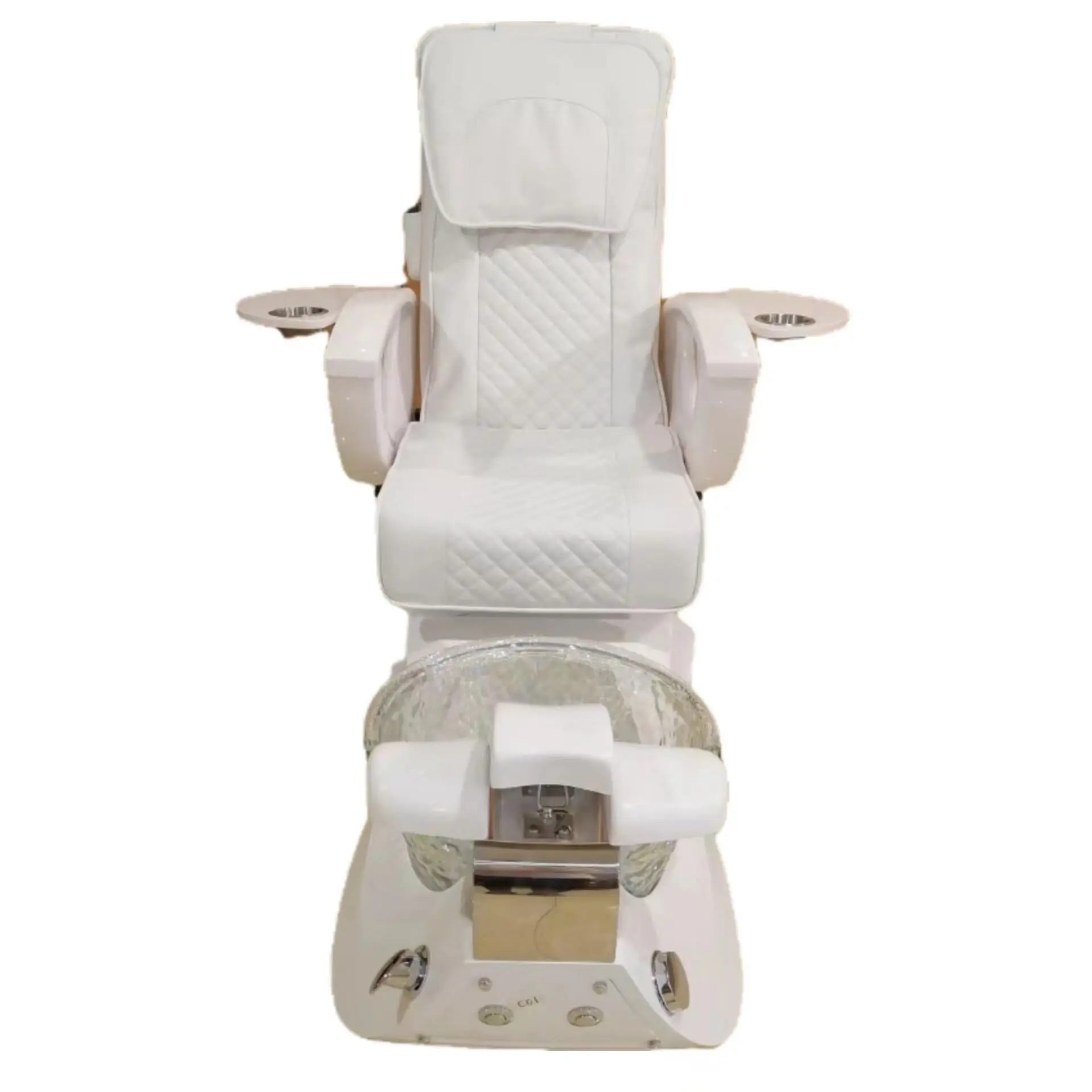 Factory Price Portable Luxury White Fiberglass Foot SPA Chairs Salon Pedicure Chair With Massage