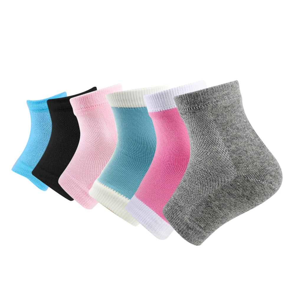 Colorful Heel Gel Socks for Ankle and Heel Moisturizing Callus Remover