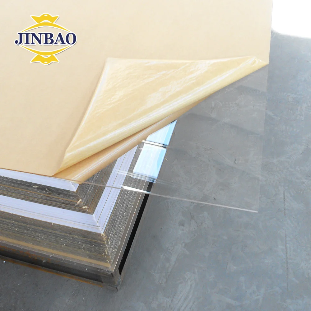 JINBAO uv panel clear acrylic sheet transparent acrylic glass tunnel aquarium high gloss acrylic mdf boards
