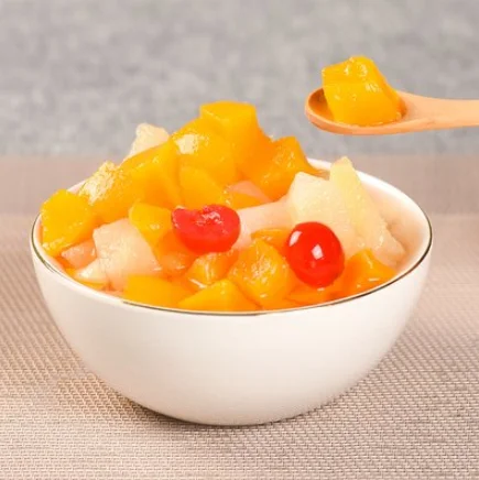 Hot Sale China Professional Manufacture High Quality Canned Fruits Product Canned Fruit Cockt ail in  Syrup 425g/400g/567g
