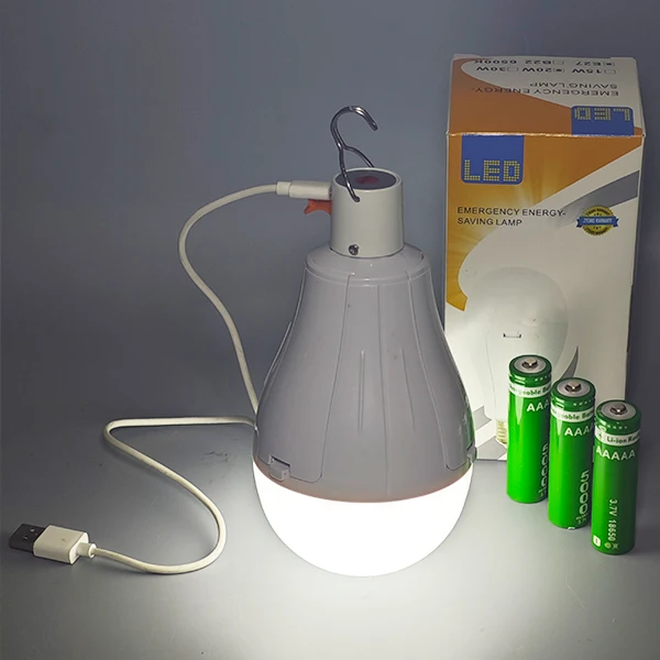 High Quality 15W 20W E27 85-265V Rechargeable LED Emergency Bulb E27 Charging Bulb Wireless with Battery Backup
