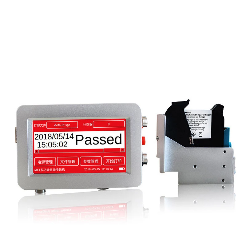 2 print head Automatic multi color Inkjet Printer  QR code bar code  date batch coding machine online