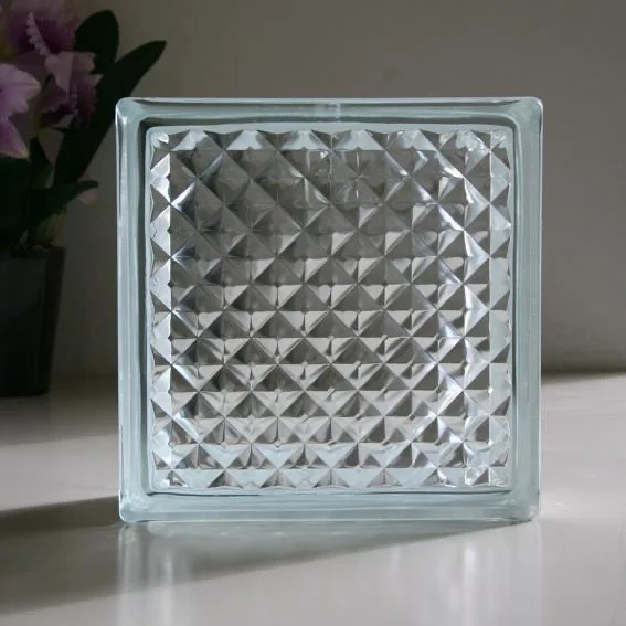 Designed Square Clear Hollow Glass Block Multi-functional Building Decoration Used For Window Wall Decoration