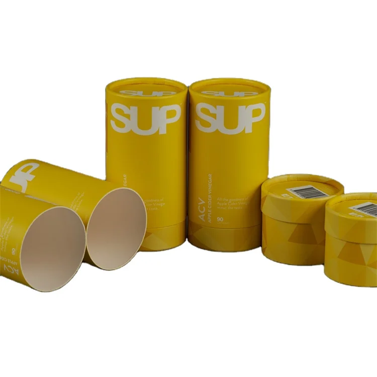 
 100% biodegradable custom cart paper tube packaging box can  