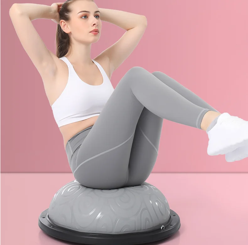 
2021 new hot yoga inflatable hemisphere fitness wave speed training balance ball 