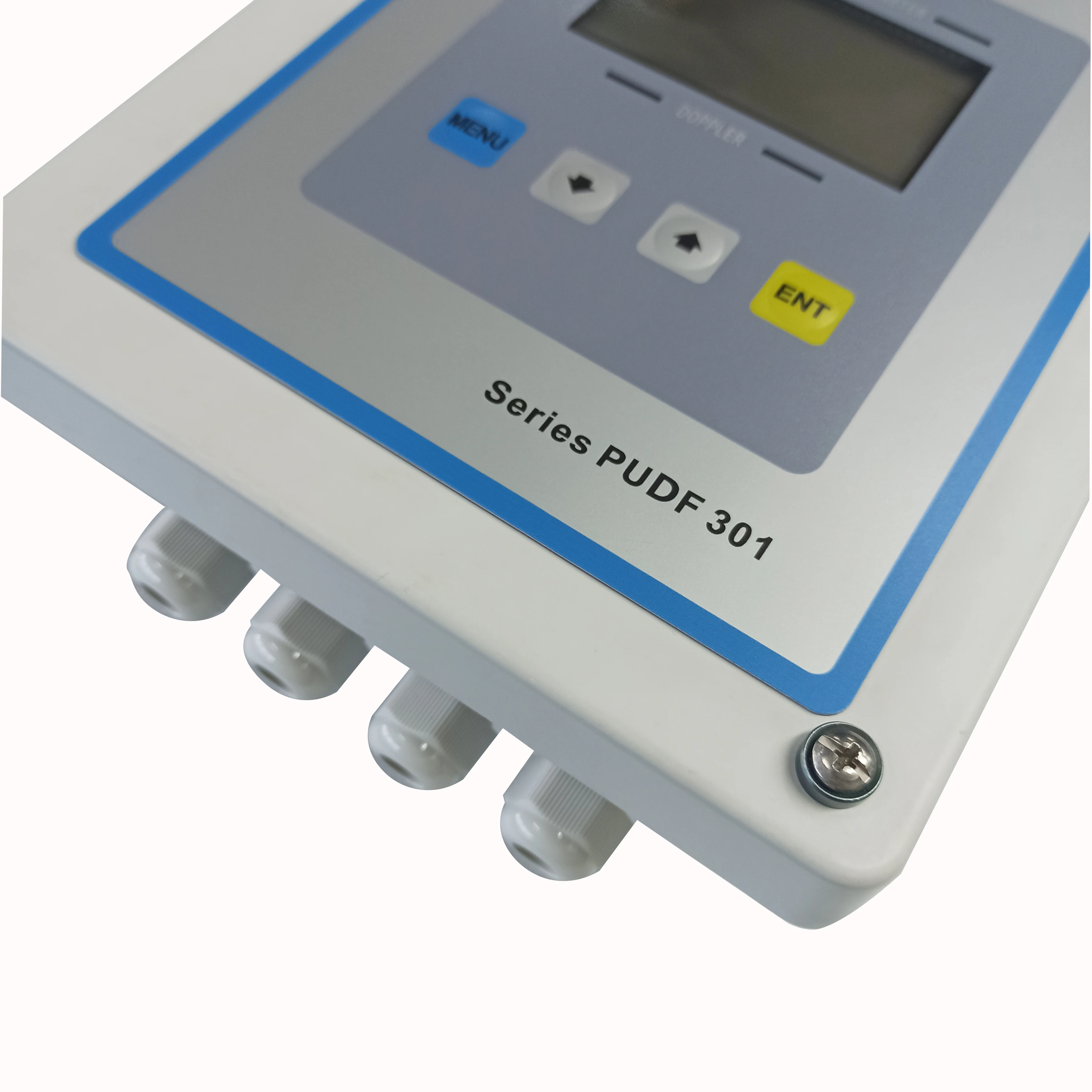Doppler Ultrasonic PUDF 301 or 305 Clamp-on Doppler Ultrasonic Flow MeterRS485/Pulse/Relay/Data Storage Wall