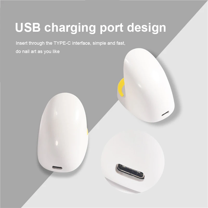 6W Portable Mini LED Manicure Light Beauty Nail Art Nail Lamp  Gel Glue Nail Polish Dryer Timing  Phototherapy Machine