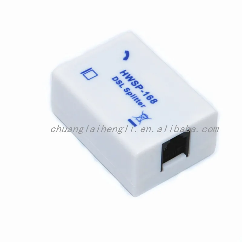 Telecom parts multi-functional network adsl splitter rj11 modem telephone splitter signal separator