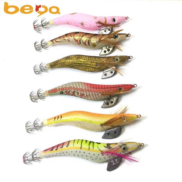 Dead colour cloth 2.0# 2.5# 3.0# 3.5# 4# Octopus Cuttlefish squid jig fishing lure Luminous Squid Jig